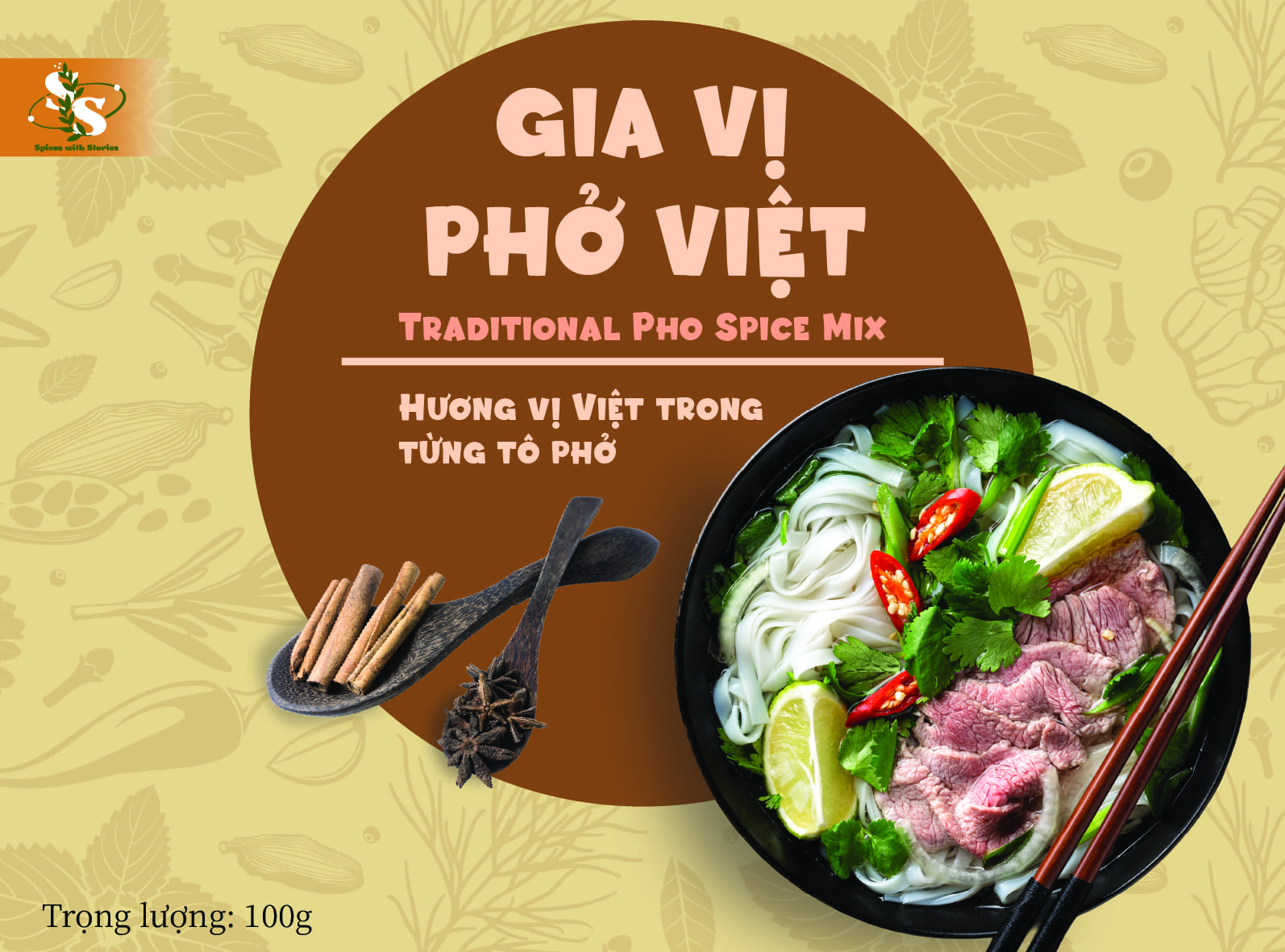 Gia vị Phở Việt - Gói mix tiện dụng 100g